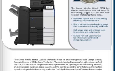 Konica Minolta C250i BLI Award Winter 2021